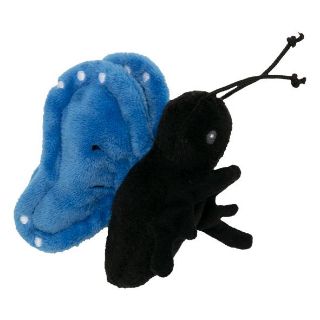 Obrázek z Motýl modrý plyš 8cm  s klipem RPN 